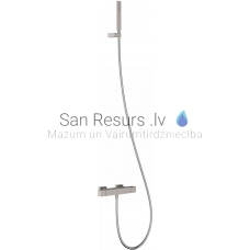 TRES SLIM Thermostatic bath and shower faucet, Steel
