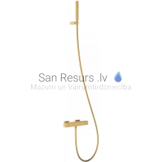 TRES SLIM Thermostatic bath and shower faucet, gold