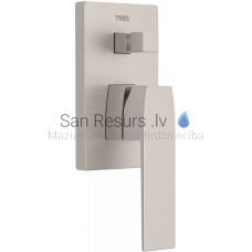 TRES SLIM built-in sink faucet (2 channels), Steel