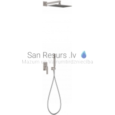 TRES SLIM built-in shower faucet with shower set, Steel