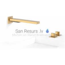 TRES SLIM Single-lever wall-mounted faucet, gold matt