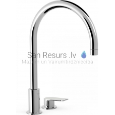 TRES PROJECT Console sink faucet with one lever, Chromium