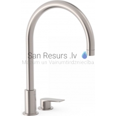 TRES PROJECT Console sink faucet with one lever, Steel