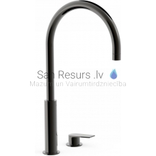 TRES PROJECT Console sink faucet with one lever, Metallic black