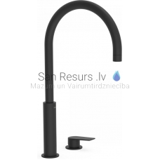 TRES PROJECT Console sink faucet with one lever, black matt
