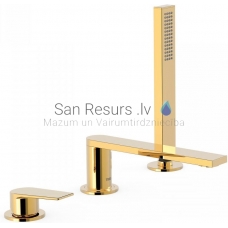 TRES PROJECT Single lever bath rim faucet, gold