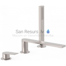 TRES PROJECT Single lever bath rim faucet, Steel