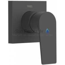 TRES PROJECT built-in sink faucet (1 channel), black matt