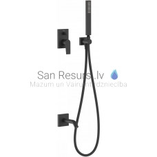 TRES PROJECT Builtin shower/bath system set, black matt