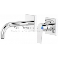TRES PROJECT Single-lever wall-mounted faucet, Chromium