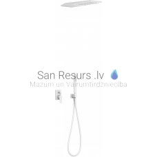 TRES PROJECT built-in shower faucet with shower set, white matt