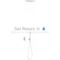 TRES PROJECT built-in shower faucet with shower set, white matt