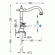 TRES CLASIC RETRO Sink faucet, gold