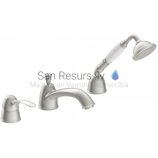 TRES CLASIC RETRO Single lever bath rim faucet, Steel