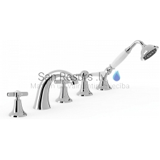 TRES CLASIC RETRO 5-piece bathroom faucet, Chromium