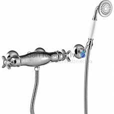 TRES CLASIC RETRO Shower faucet with thermostat, Chromium