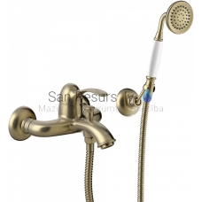 TRES CLASIC RETRO Single-lever bath faucet, Antique brass, cooper