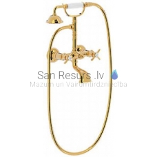 TRES CLASIC RETRO Shower and bath set-system, gold
