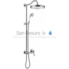 TRES CLASIC RETRO built-in shower faucet with shower set, Chromium