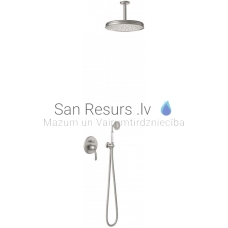 TRES CLASIC RETRO built-in shower faucet with shower set, Steel