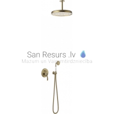 TRES CLASIC RETRO built-in shower faucet with shower set, Antique brass, cooper matt