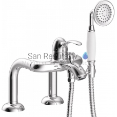 TRES CLASIC RETRO Single lever bath rim faucet, Chromium