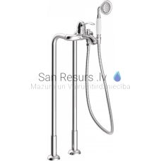 TRES CLASIC RETRO Single-lever bath faucet, Chromium