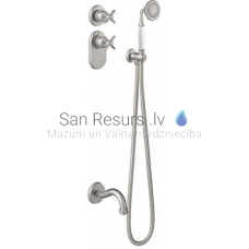 TRES CLASIC RETRO Concealed thermostatic bath kit, Steel