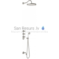TRES CLASIC RETRO Paslėptas termostatinis vonios komplektas, Plienas