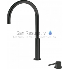 TRES STUDY Console sink faucet with one lever, black matt