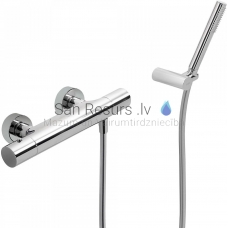 TRES STUDY Shower faucet with thermostat, Chromium