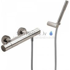 TRES STUDY Shower faucet with thermostat, Steel