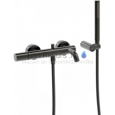 TRES STUDY shower/bath faucet, Metallic black