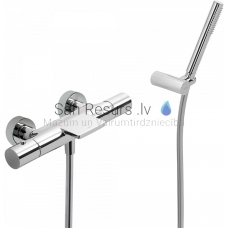 TRES STUDY Thermostatic bath and shower faucet, Chromium