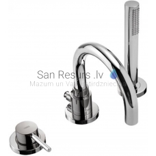 TRES STUDY Single lever bath rim faucet, Chromium