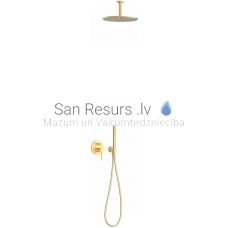 TRES STUDY built-in shower faucet with shower set, gold matt
