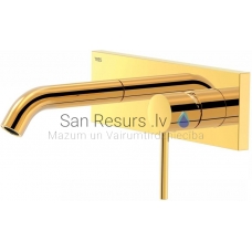TRES STUDY Single-lever wall-mounted faucet, gold