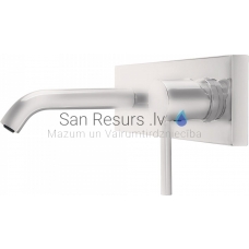 TRES STUDY Single-lever wall-mounted faucet, white