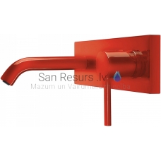TRES STUDY Single-lever wall-mounted faucet, Red