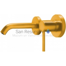 TRES STUDY Single-lever wall-mounted faucet, Amber
