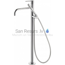 TRES STUDY free-standing bath and shower faucet, Chromium