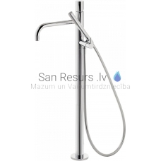 TRES STUDY free-standing bath and shower faucet, Chromium