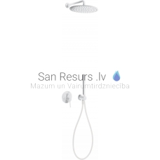 TRES STUDY built-in shower faucet with shower set, white