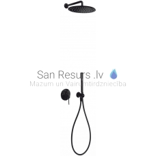 TRES STUDY built-in shower faucet with shower set, black