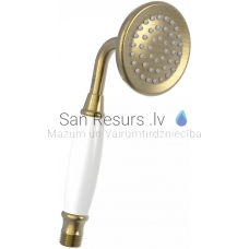 TRES CLASIC RETRO hand shower with anti-lime coating, Antique brass, cooper