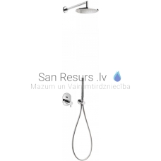TRES TRESMOSTATIC built-in shower faucet with shower set and thermostat, Chromium