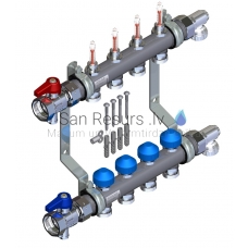 WATTS HKV2013AF коллектор для напольного отопления из нержавеющей стали с расходомерами ( 4 отводами)