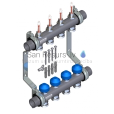 WATTS HKV2013AF-50 коллектор для напольного отопления из нержавеющей стали с расходомерами ( 2 отводами)