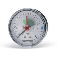 WATTS horizontal axial manometer Dn63 0-4 bar ¼”