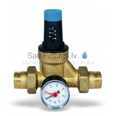 WATTS pressure reducer DRVMN 1' НР membrane type 1,5-6 bar with manometer 0-6 bar